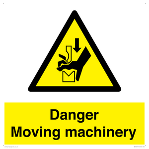 Danger moving machinery